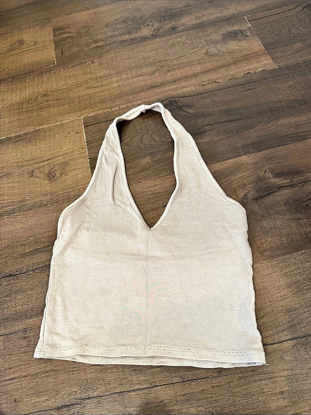 Brandy Melville Nude Halter Tank Top